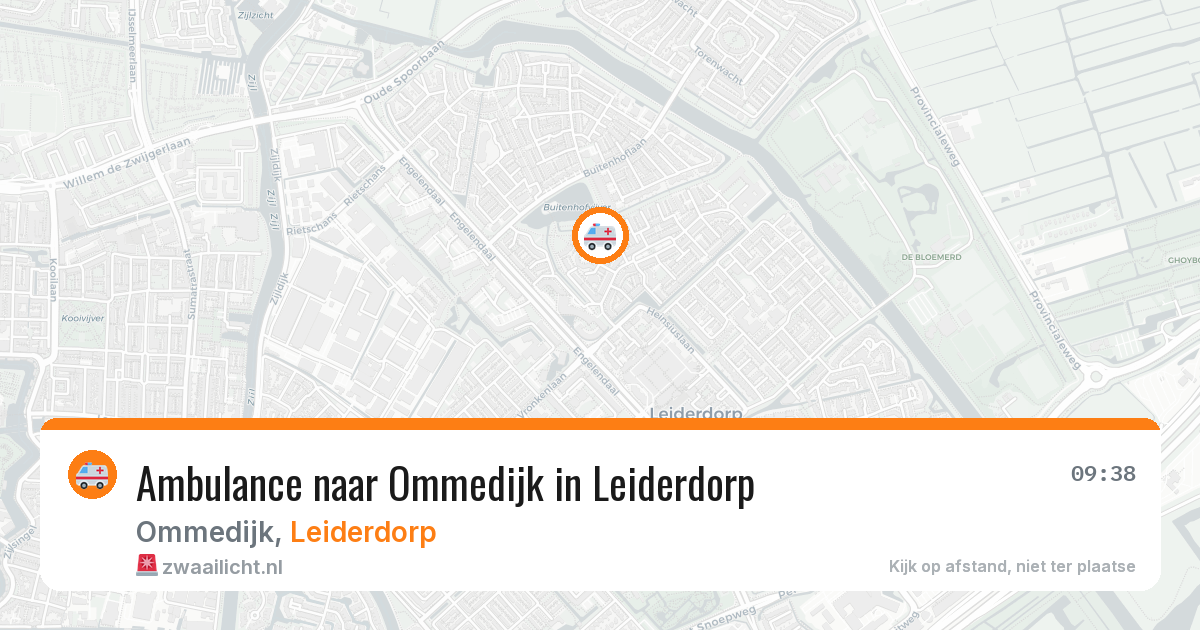Ambulance naar Ommedijk in Leiderdorp — 9 feb 2026