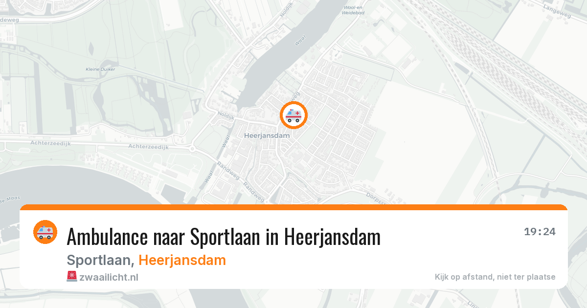 Ambulance naar Sportlaan in Heerjansdam — 12 jun 2026
