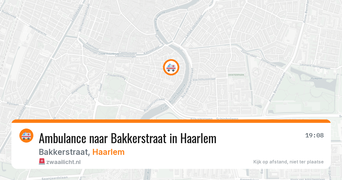 Ambulance naar Bakkerstraat in Haarlem — 20 jun 2026