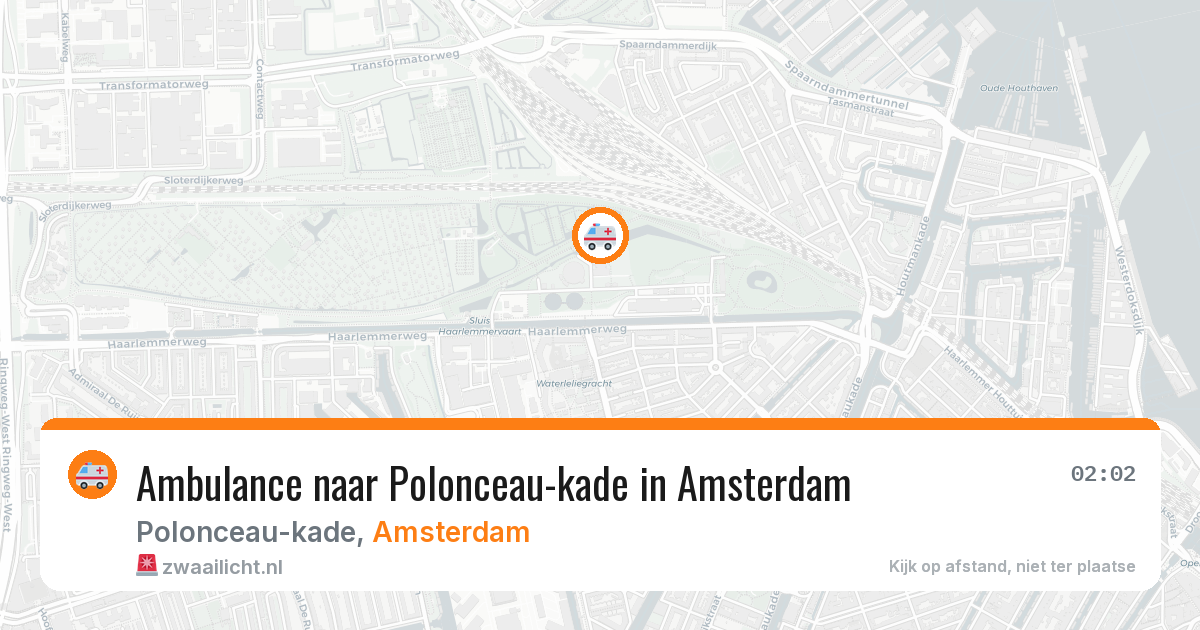Ambulance naar Polonceau-kade in Amsterdam — 30 mei 2026