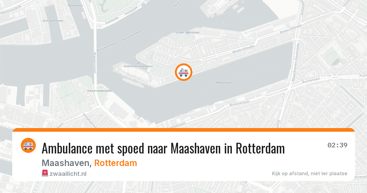 Ambulance met spoed naar Maashaven in Rotterdam — 5 apr 2026