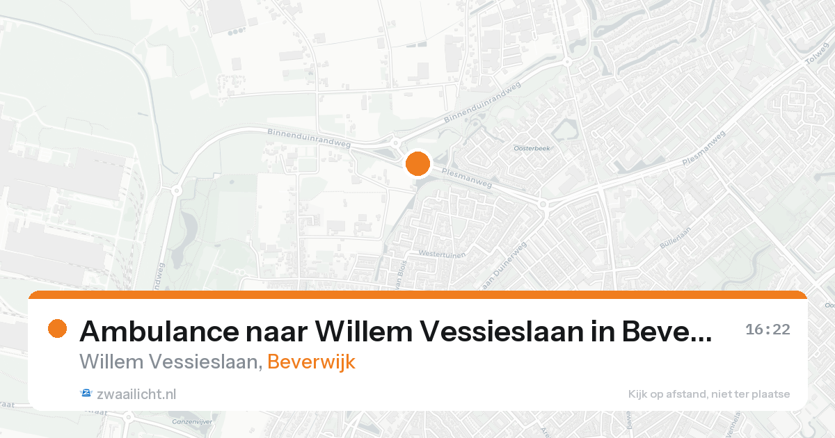 Ambulance naar Willem Vessieslaan in Beverwijk — 20 aug 2026