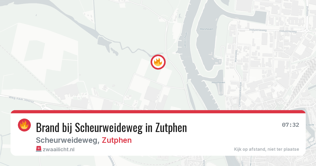 Brand bij Scheurweideweg in Zutphen — 28 jun 2026