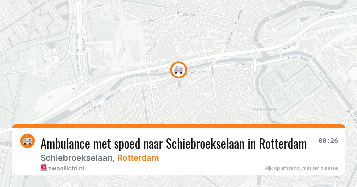 Ambulance met spoed naar Schiebroekselaan in Rotterdam — 17 jun 2026