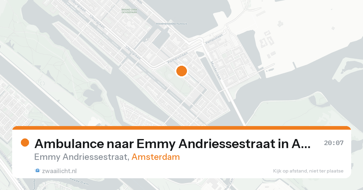 Ambulance naar Emmy Andriessestraat in Amsterdam — 21 aug 2026