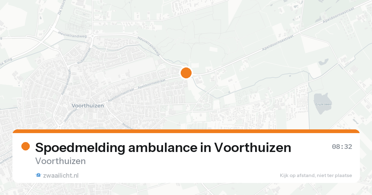 Spoedmelding ambulance in Voorthuizen — 17 aug 2026