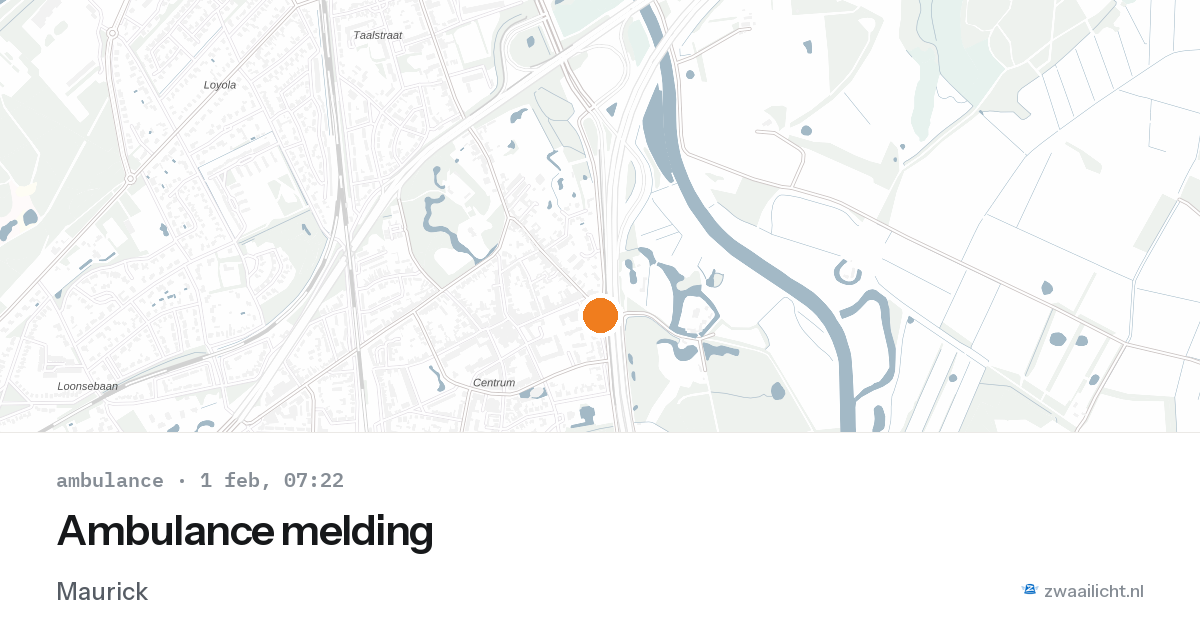 Ambulance melding — 1 feb 2026