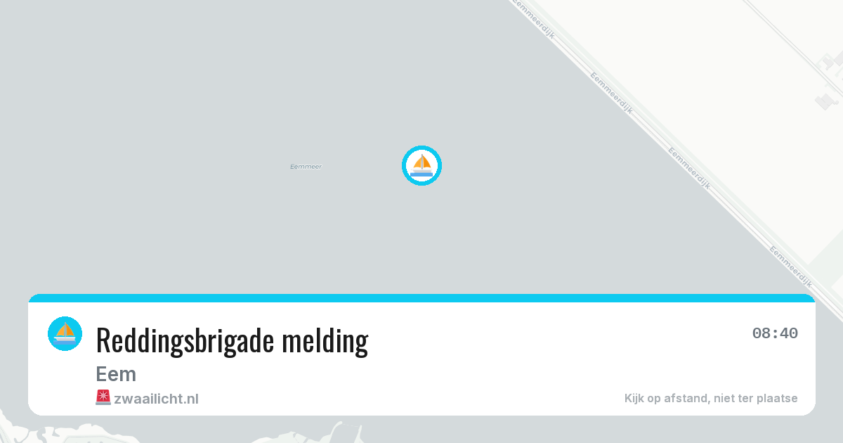 Reddingsbrigade melding — 31 jul 2026