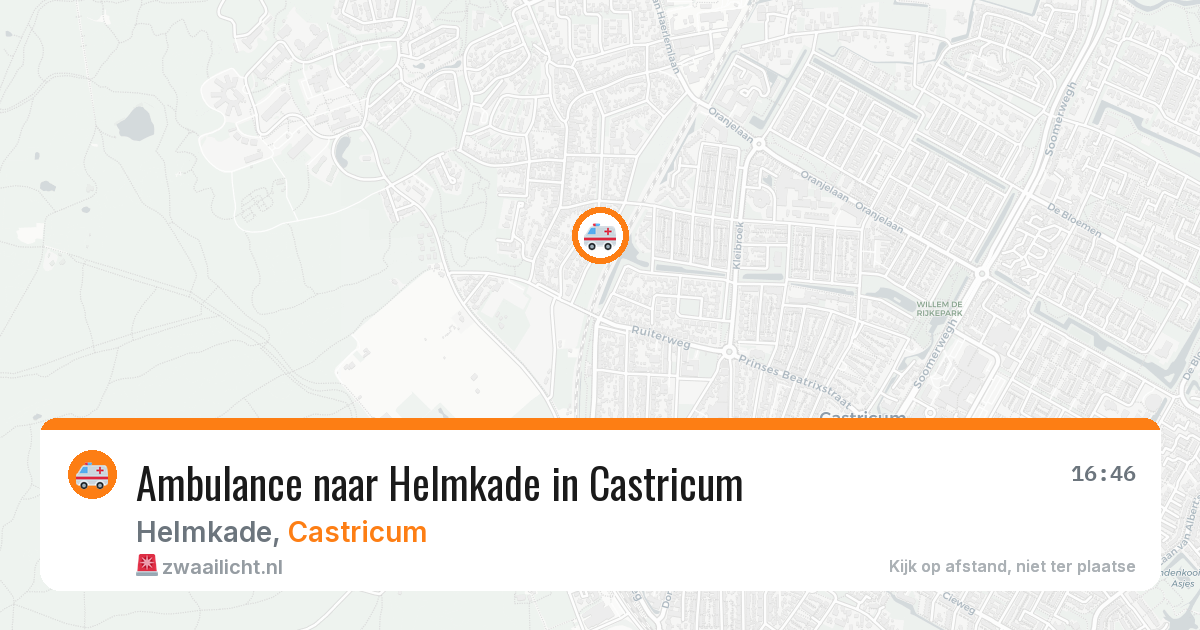 Ambulance naar Helmkade in Castricum — 29 jan 2026