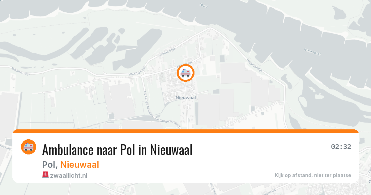 Ambulance naar Pol in Nieuwaal — 6 jun 2026