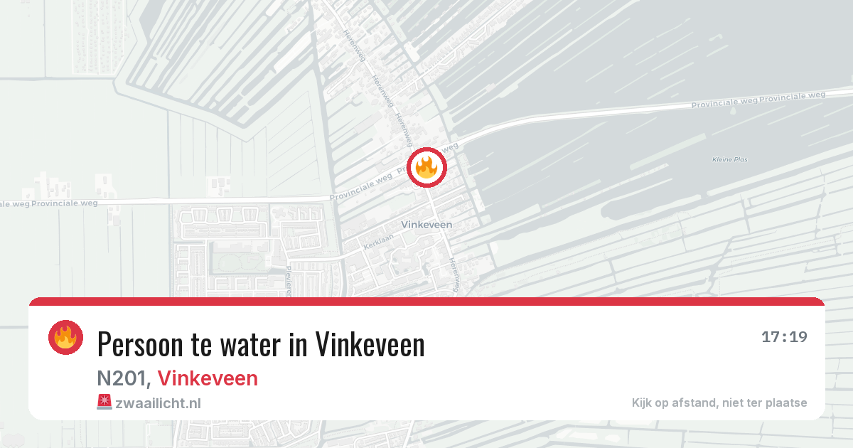 Persoon te water in Vinkeveen — 29 jul 2026