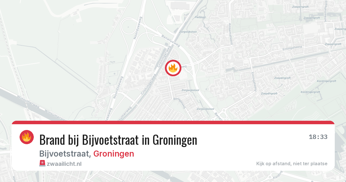 Brand bij Bijvoetstraat in Groningen — 21 jan 2026