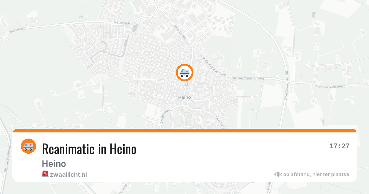 Reanimatie in Heino — 6 apr 2026