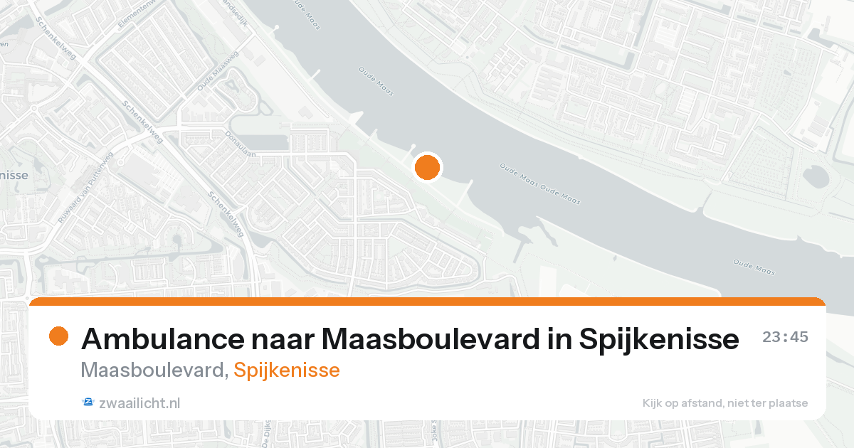 Ambulance naar Maasboulevard in Spijkenisse — 19 aug 2026