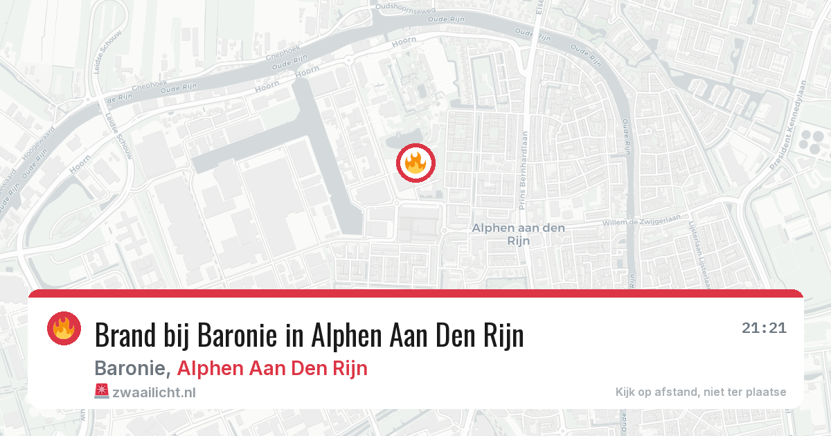 Brand bij Baronie in Alphen Aan Den Rijn — 13 aug 2026