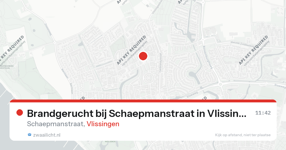 Brandgerucht bij Schaepmanstraat in Vlissingen — 26 aug 2026