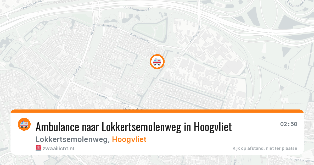 Ambulance naar Lokkertsemolenweg in Hoogvliet — 6 apr 2026