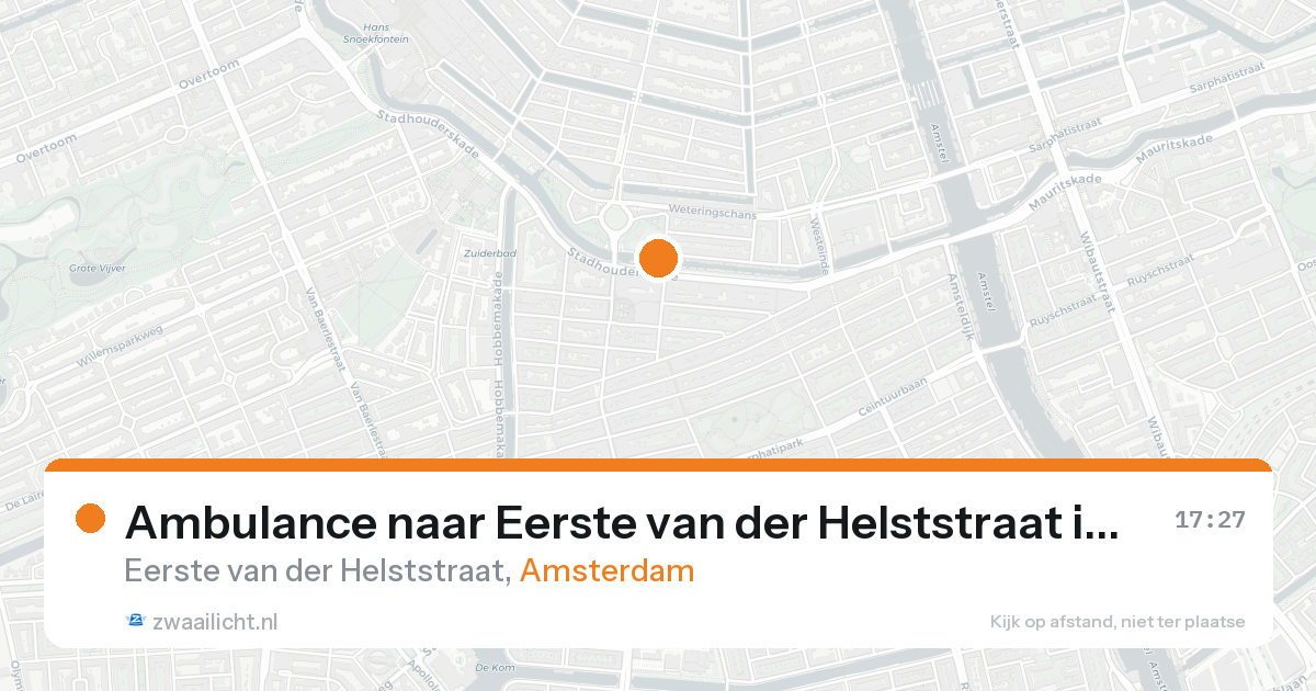Ambulance naar Eerste van der Helststraat in Amsterdam — 18 aug 2026