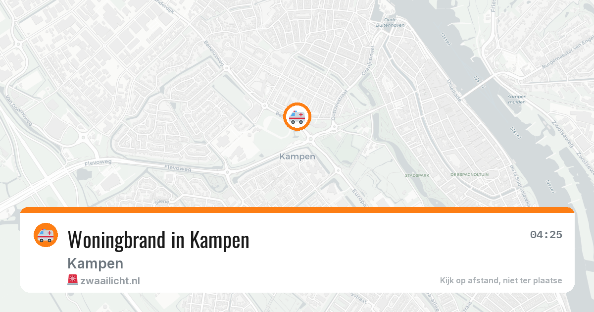 Woningbrand in Kampen — 31 jul 2026