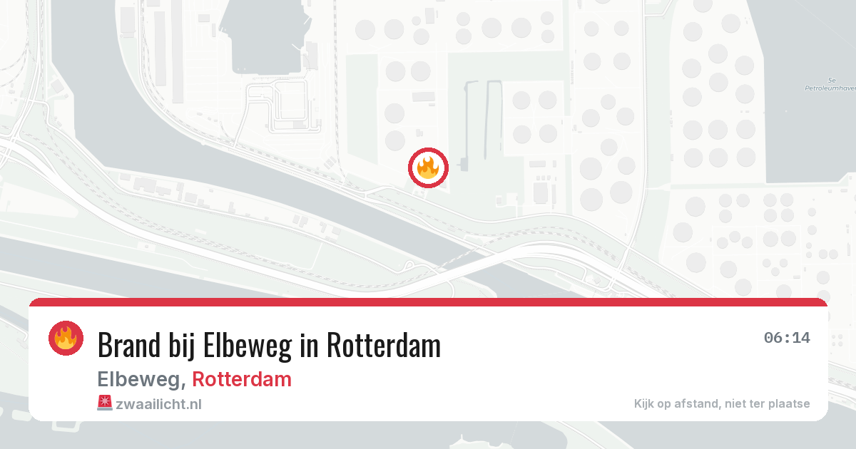 Brand bij Elbeweg in Rotterdam — 17 apr 2026