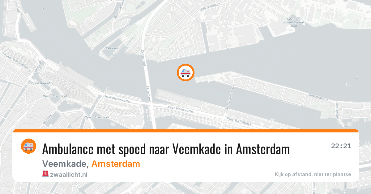 Ambulance met spoed naar Veemkade in Amsterdam — 1 apr 2026