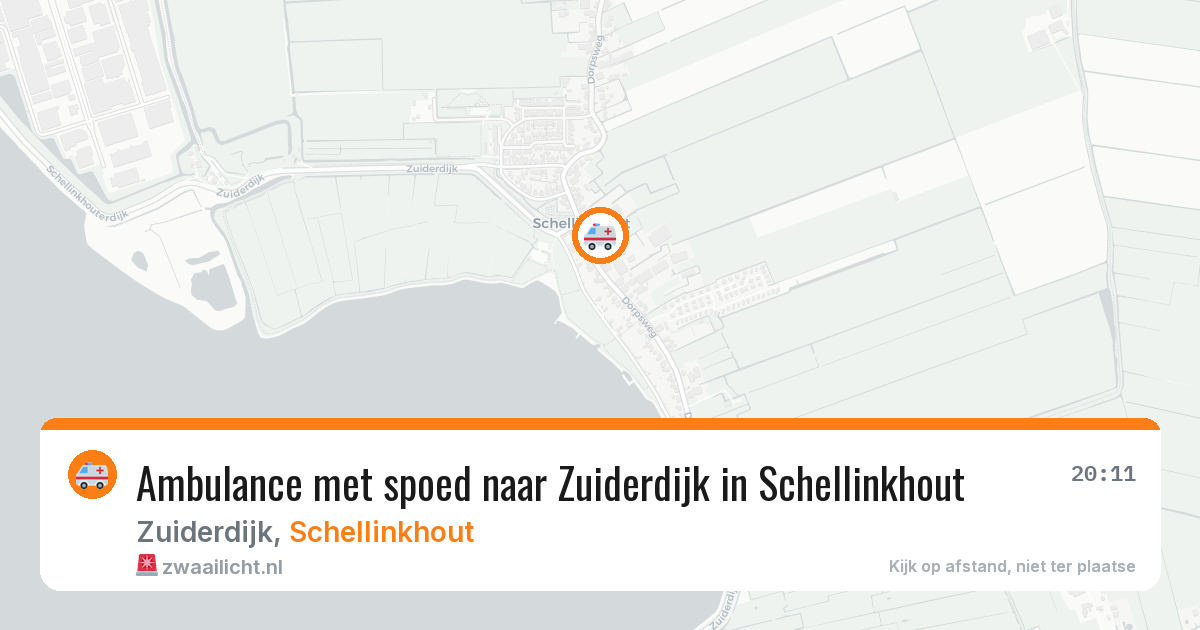 Ambulance met spoed naar Zuiderdijk in Schellinkhout — 13 feb 2026