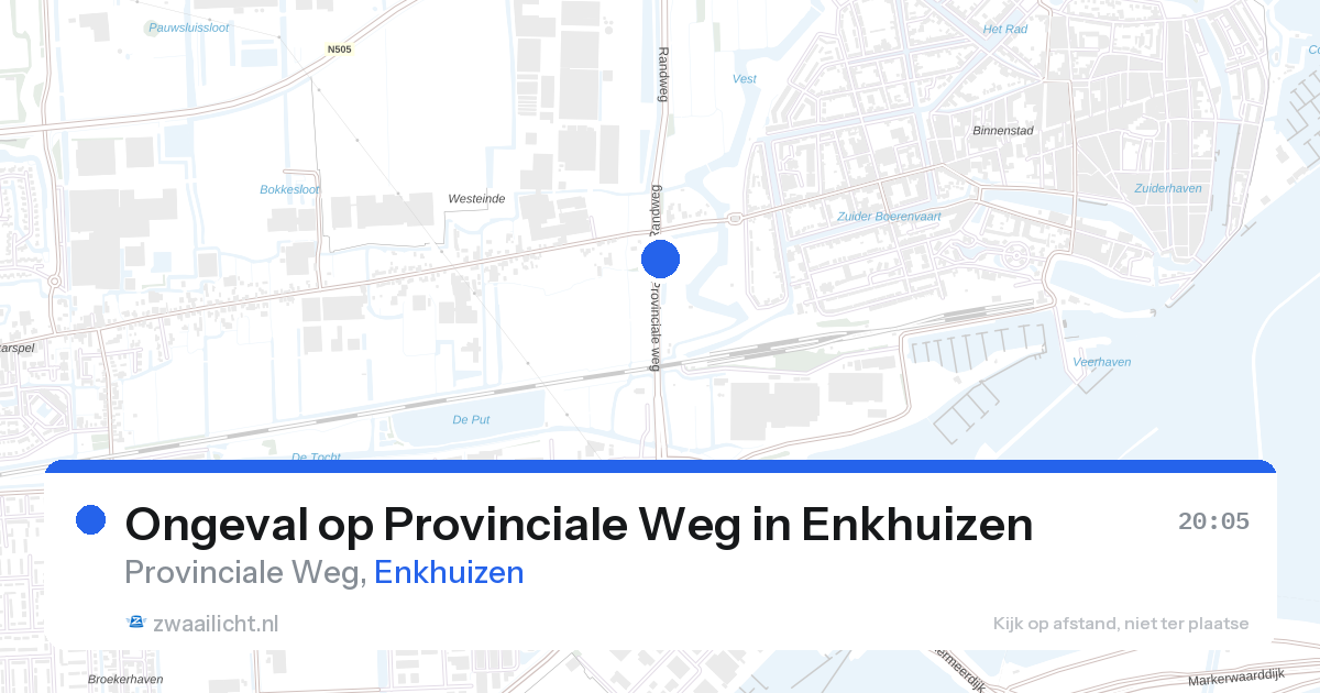 Ongeval op Provinciale Weg in Enkhuizen — 26 aug 2026
