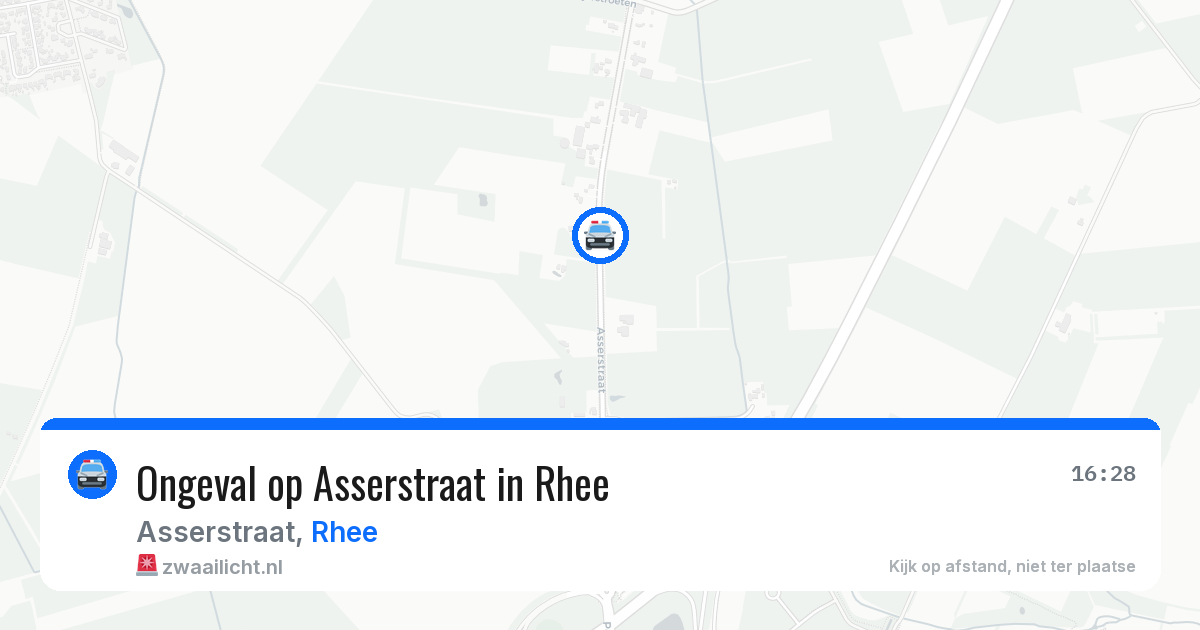 Ongeval op Asserstraat in Rhee — 24 apr 2026