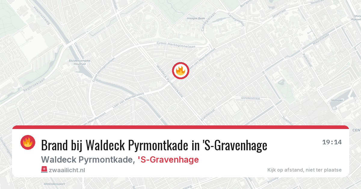 Brand bij Waldeck Pyrmontkade in 'S-Gravenhage — 11 jun 2026