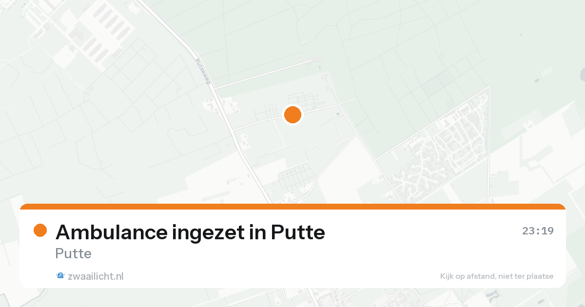 Ambulance ingezet in Putte — 15 aug 2026