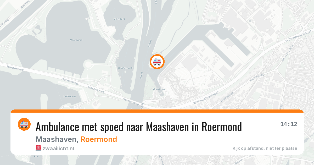 Ambulance met spoed naar Maashaven in Roermond — 29 jan 2026