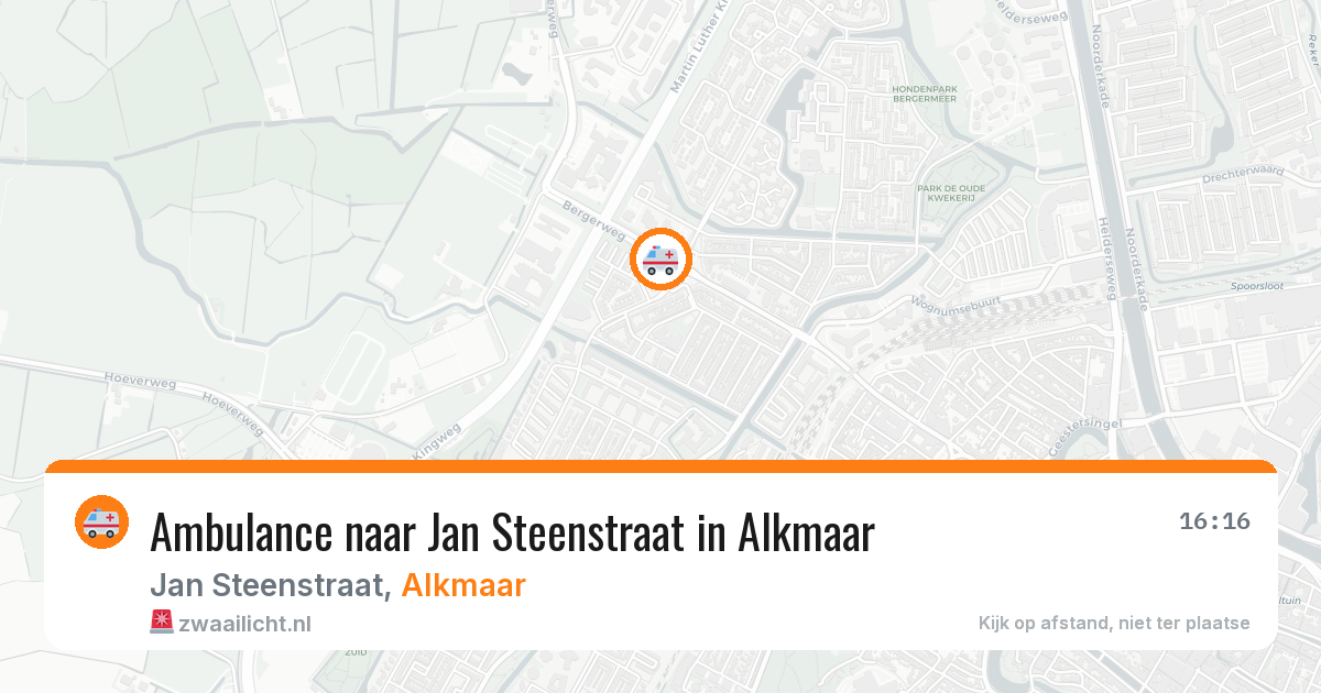 Ambulance naar Jan Steenstraat in Alkmaar — 10 jun 2026