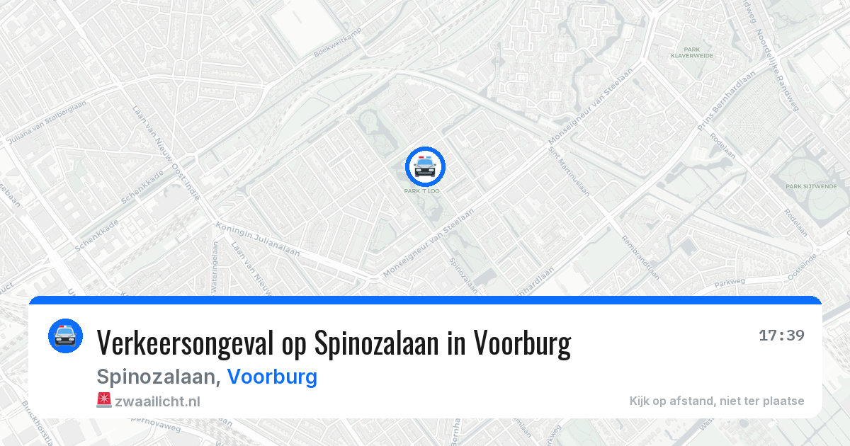 Verkeersongeval op Spinozalaan in Voorburg — 12 apr 2026