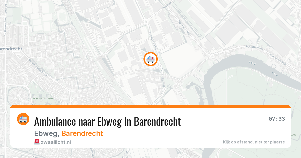 Ambulance naar Ebweg in Barendrecht — 25 mrt 2026