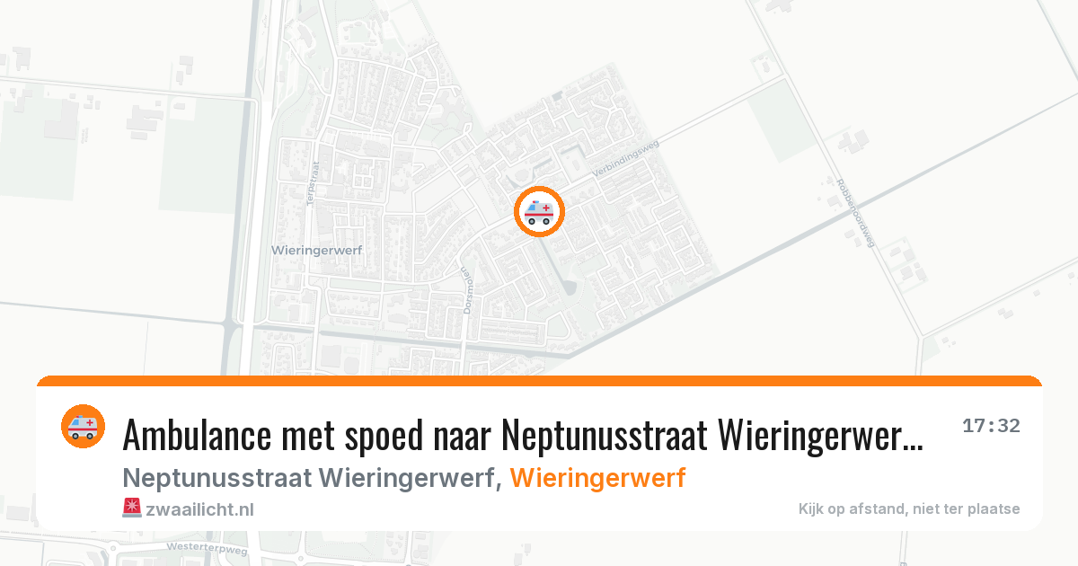Ambulance met spoed naar Neptunusstraat Wieringerwerf in Wieringerwerf — 3 mei 2026