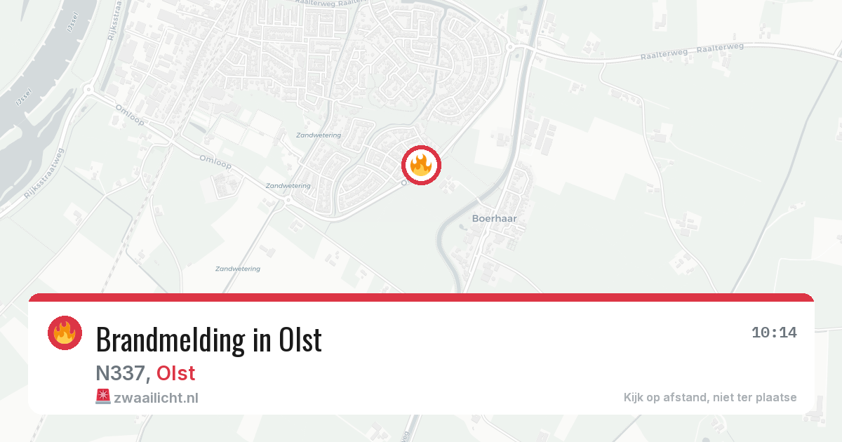 Brandmelding in Olst — 28 jul 2026