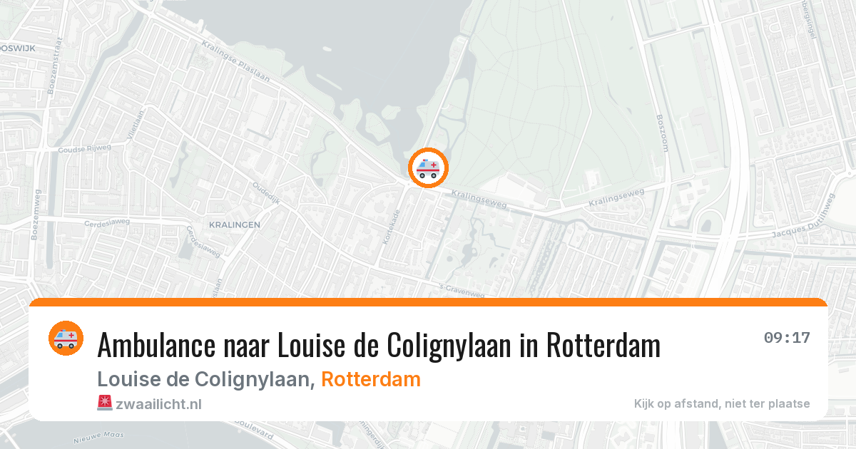 Ambulance naar Louise de Colignylaan in Rotterdam — 2 aug 2026