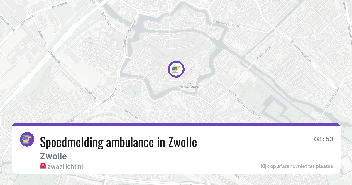 Spoedmelding ambulance in Zwolle — 18 jun 2026