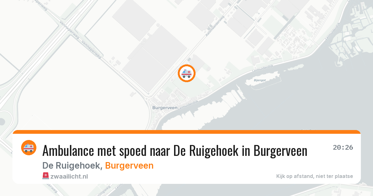 Ambulance met spoed naar De Ruigehoek in Burgerveen — 13 mrt 2026