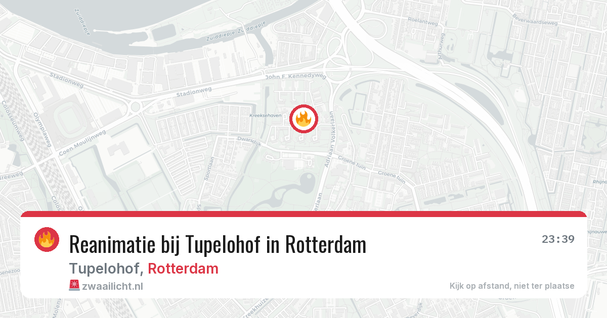 Reanimatie bij Tupelohof in Rotterdam — 4 jul 2026
