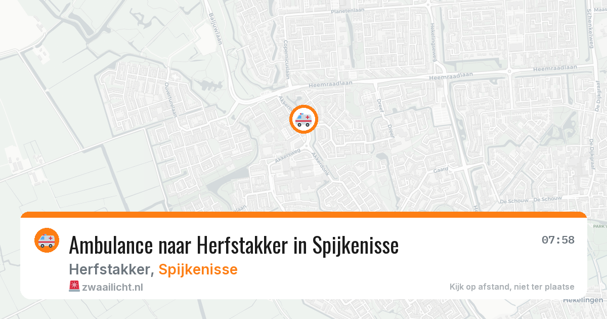 Ambulance naar Herfstakker in Spijkenisse — 21 mrt 2026