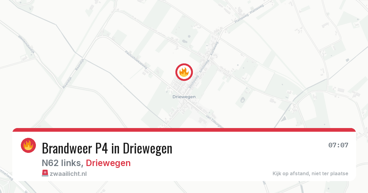 Brandweer P4 in Driewegen — 4 mrt 2026 | 🚨 Zwaailicht.nl