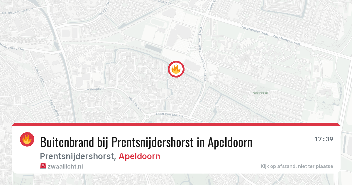 Buitenbrand bij Prentsnijdershorst in Apeldoorn — 5 aug 2026