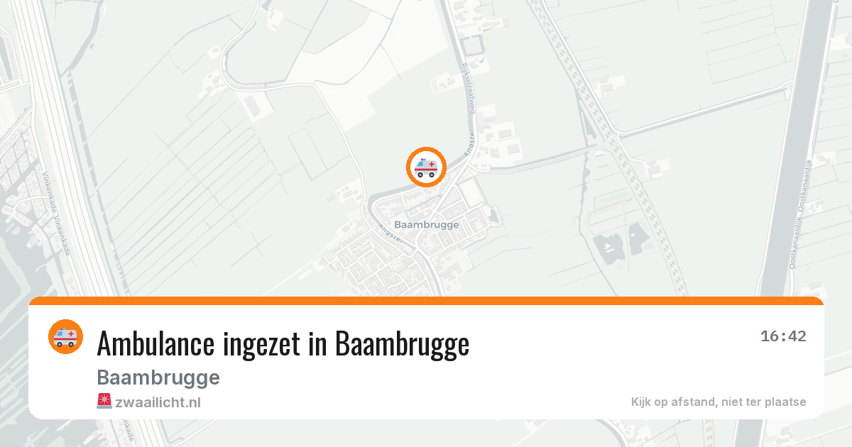 Ambulance ingezet in Baambrugge — 31 mrt 2026