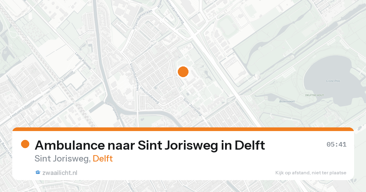 Ambulance naar Sint Jorisweg in Delft — 21 aug 2026