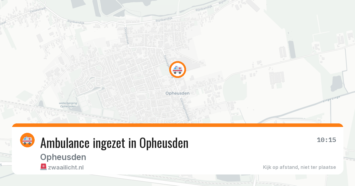 Ambulance ingezet in Opheusden — 12 mrt 2026