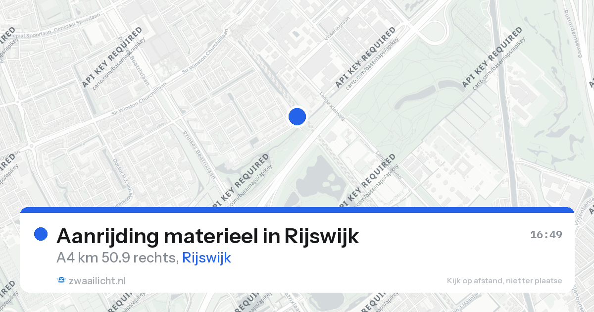 Aanrijding materieel in Rijswijk — 26 aug 2026