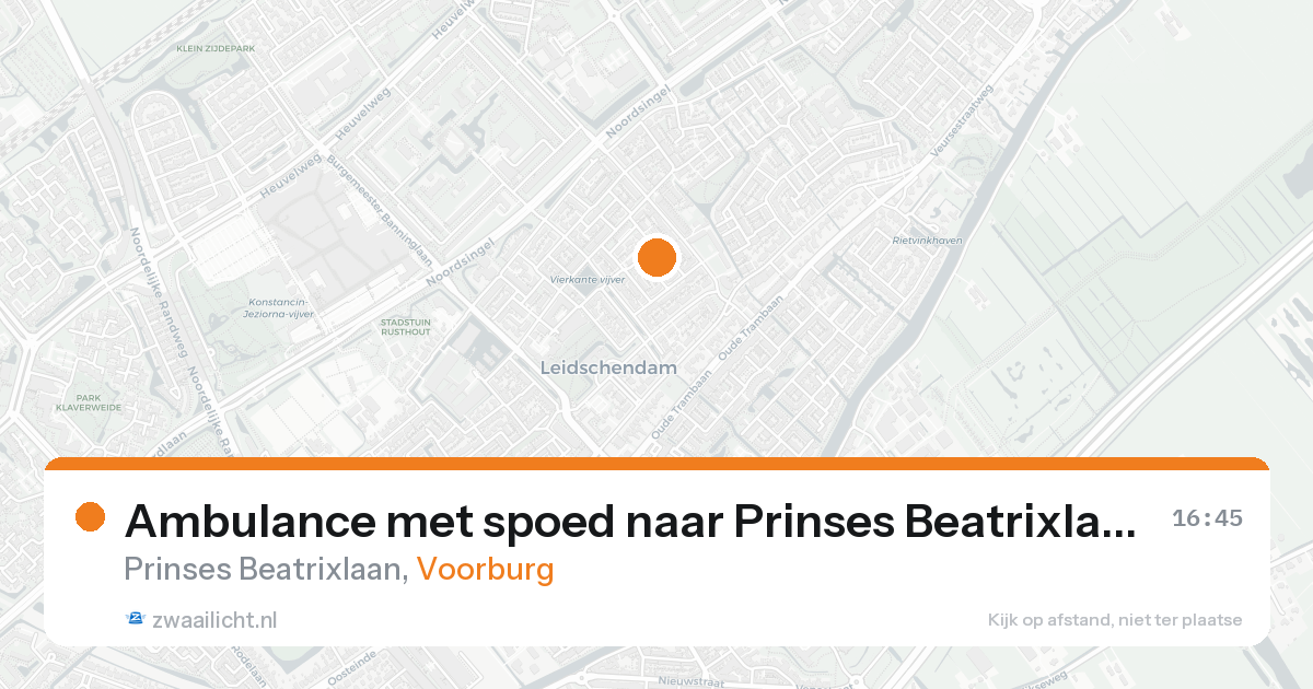 Ambulance met spoed naar Prinses Beatrixlaan in Voorburg — 30 jan 2026