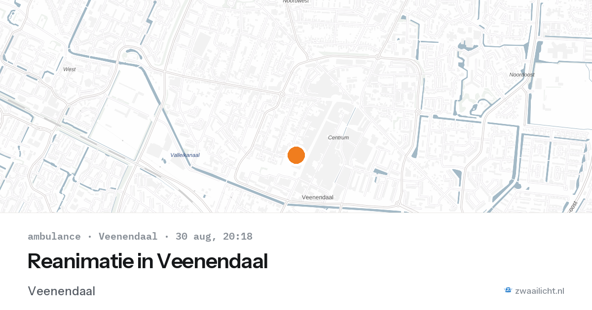 Reanimatie in Veenendaal — 30 aug 2026