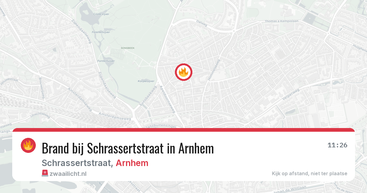 Brand bij Schrassertstraat in Arnhem — 20 jan 2026